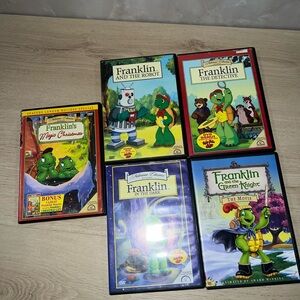 📀🐢 Franklin DVD Lot | 5 Kids DVDs | Nelvana | Family Classics